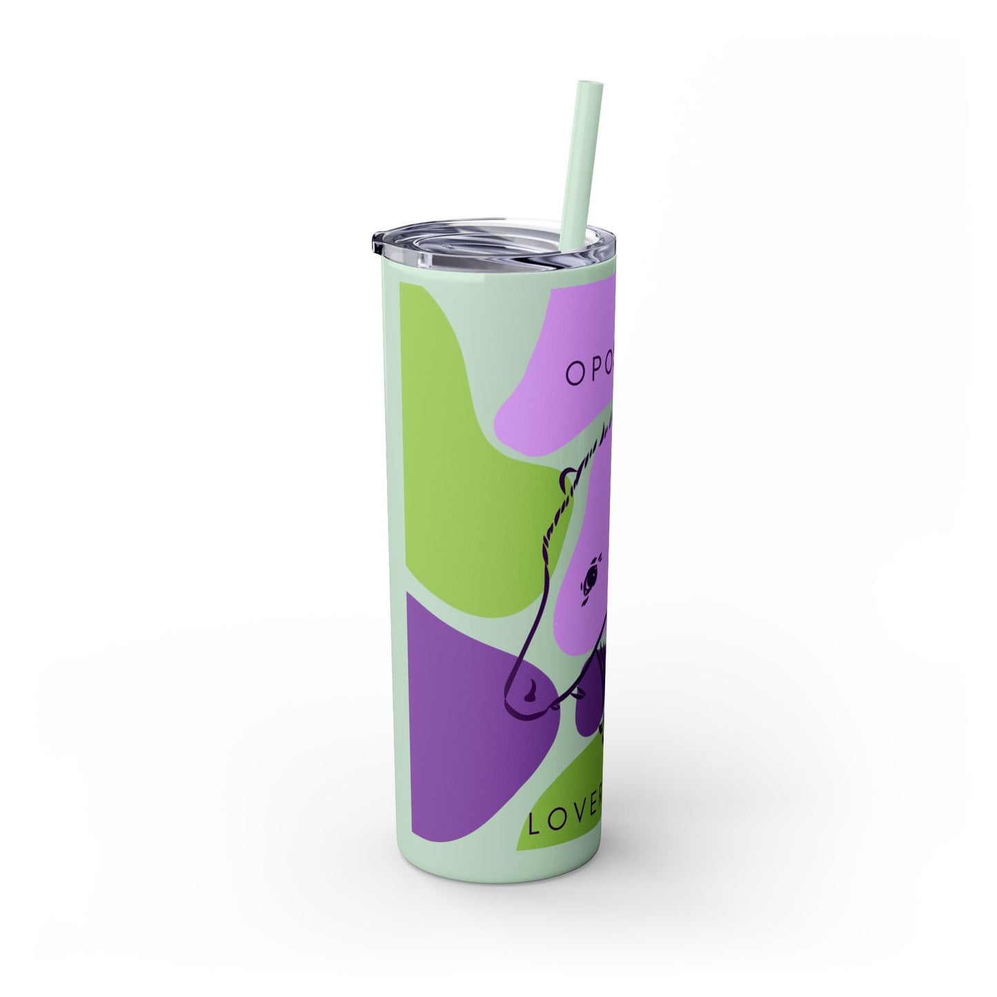 Opossum Club Tumbler with Straw, 20oz