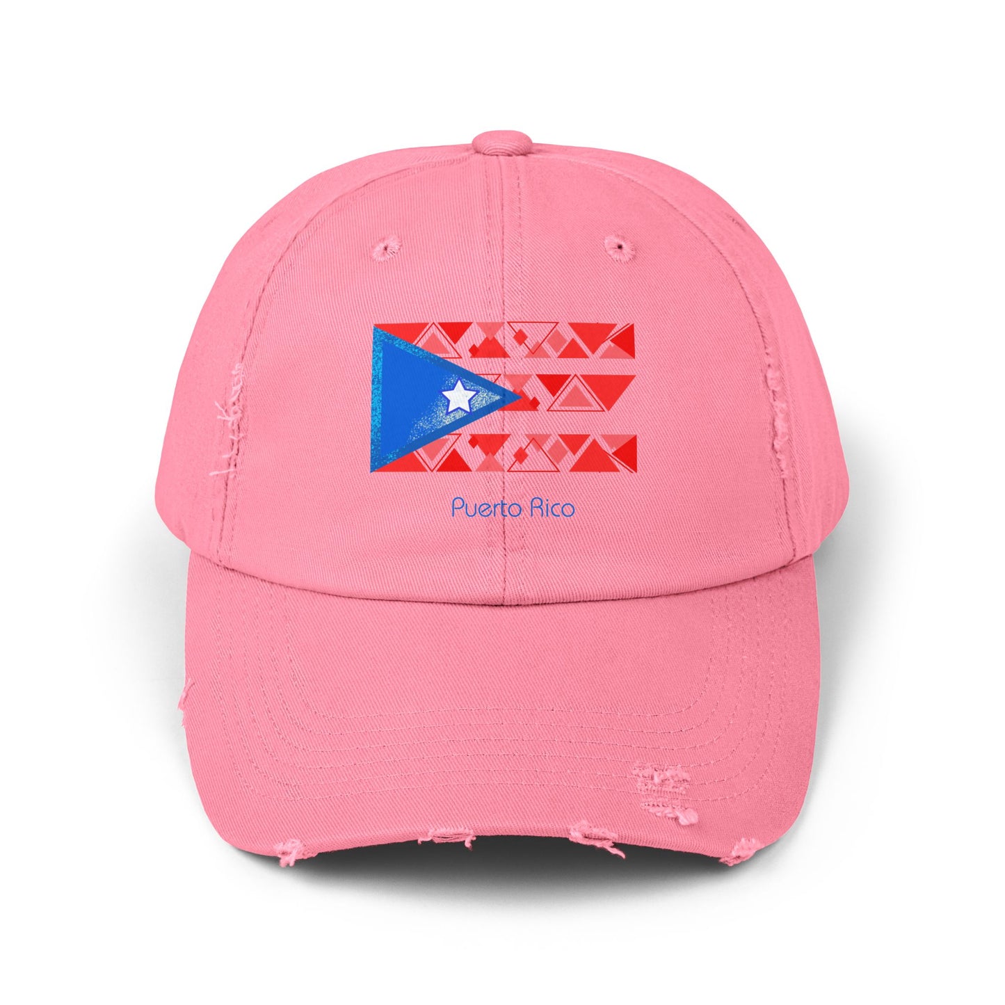 Modern Puerto Rico Unisex Distressed Cap