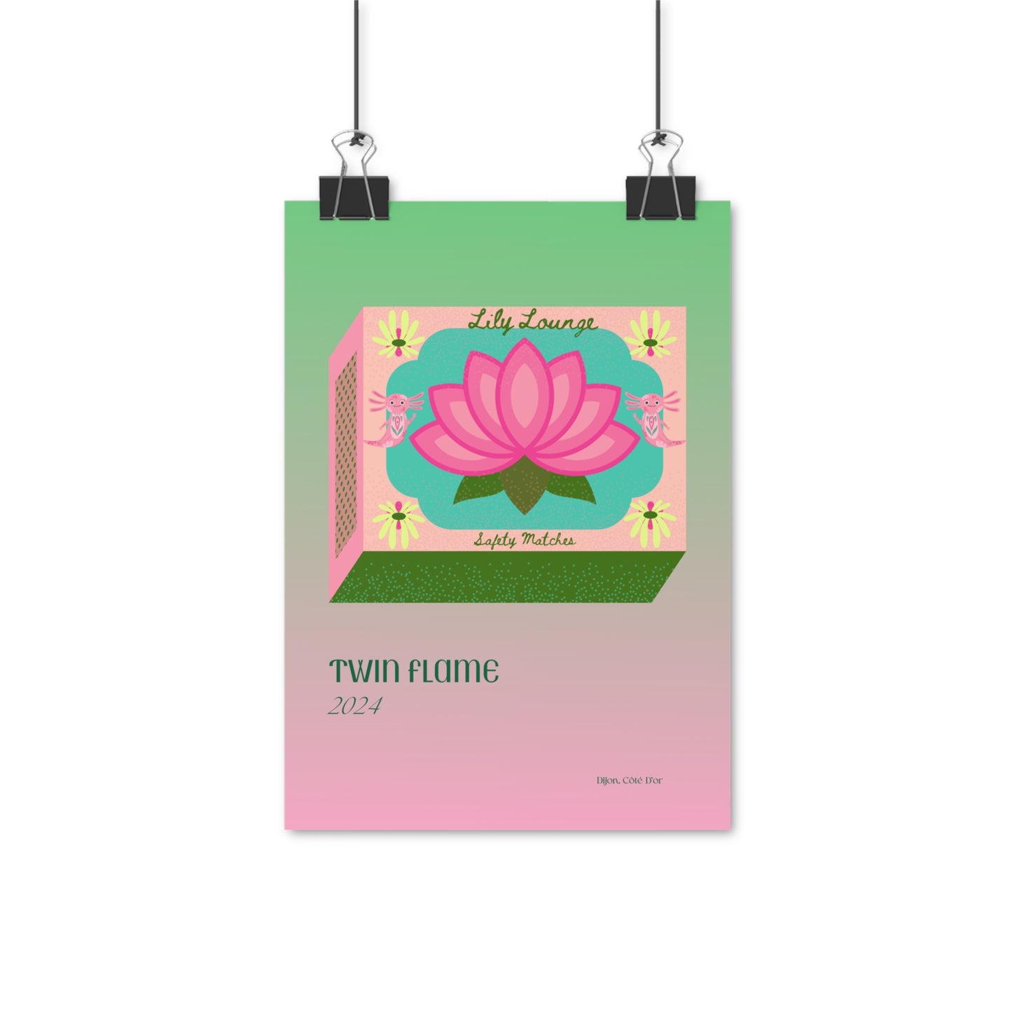 Twin Flame Vertical Posters EU