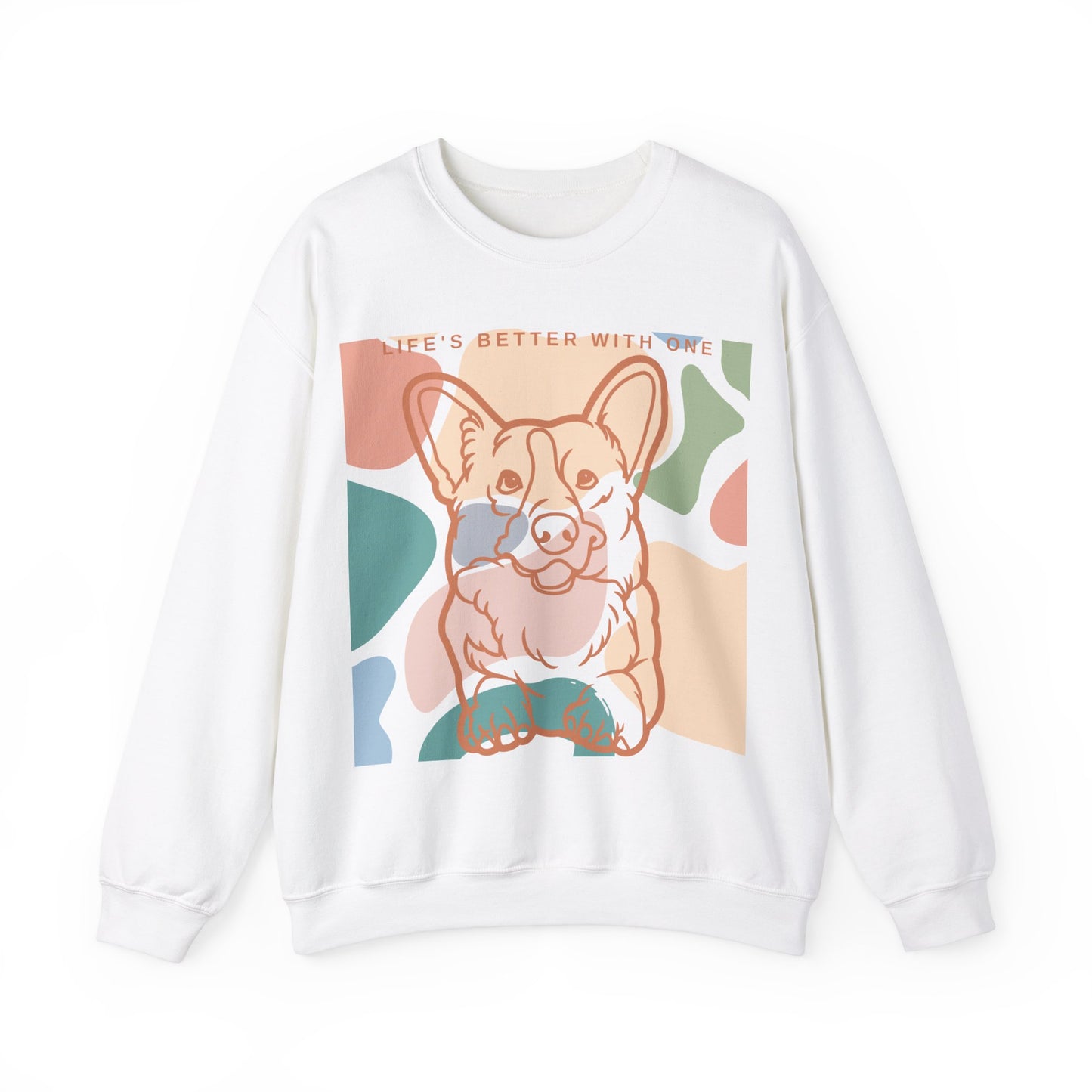 Cute Corgi Unisex Heavy Blend™ Crewneck Sweatshirt EU