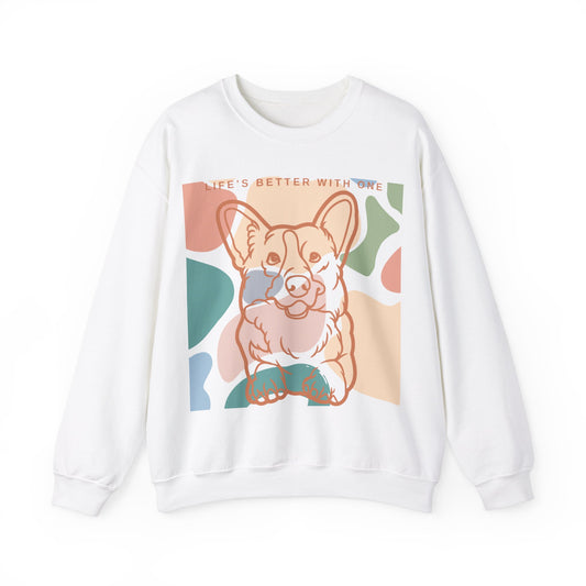 Cute Corgi Unisex Heavy Blend™ Crewneck Sweatshirt EU