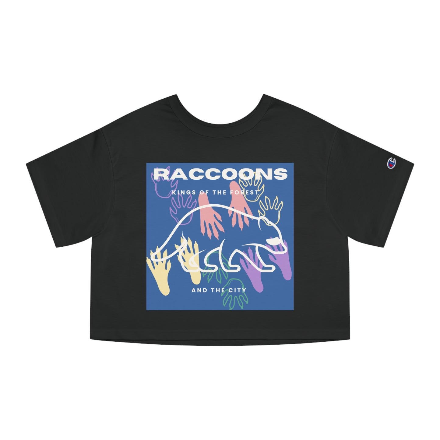 Kings of City Forest Raccoons Champion Women's Heritage Cropped T-Shirt