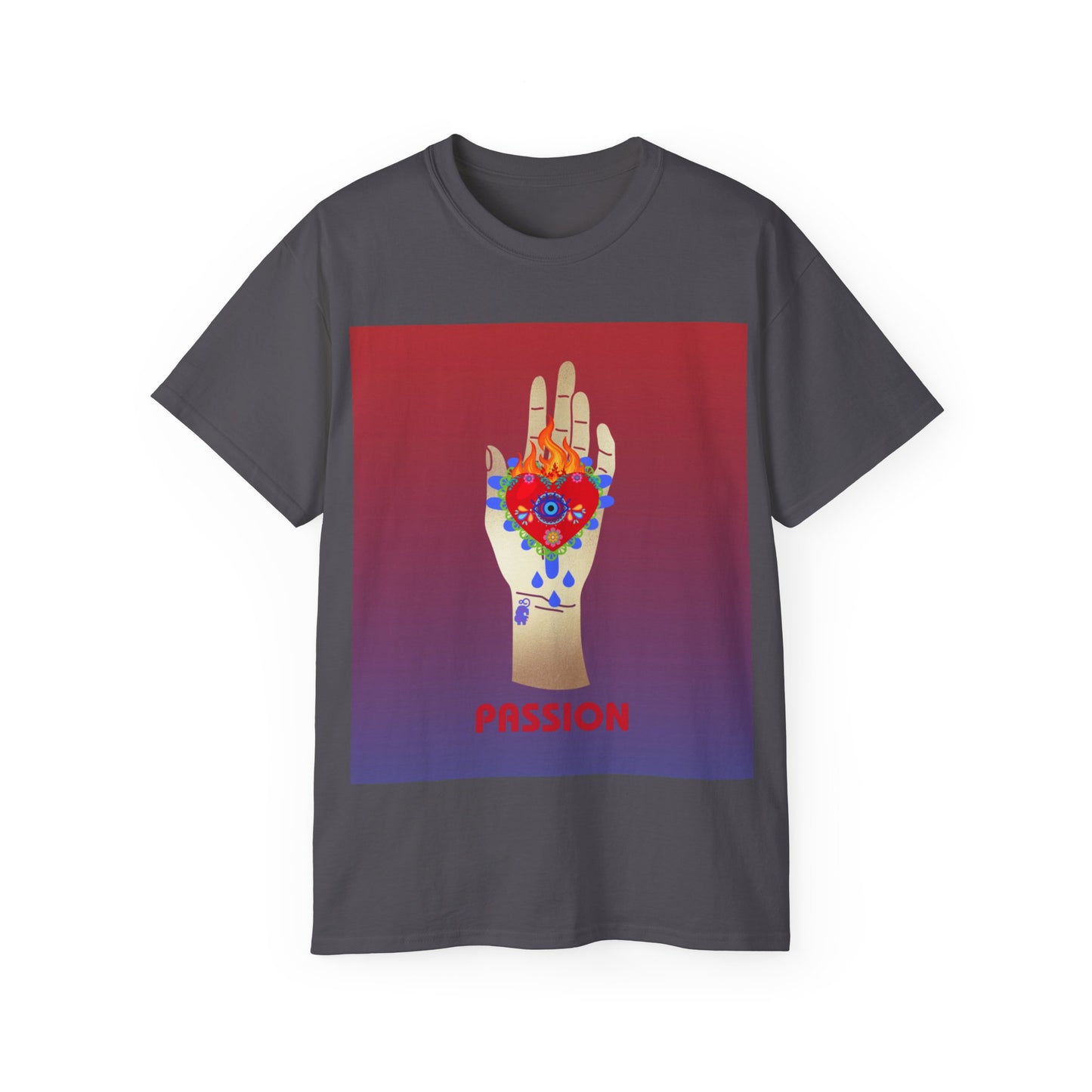 Passions Burning Heart Illustration Ultra Cotton Tee