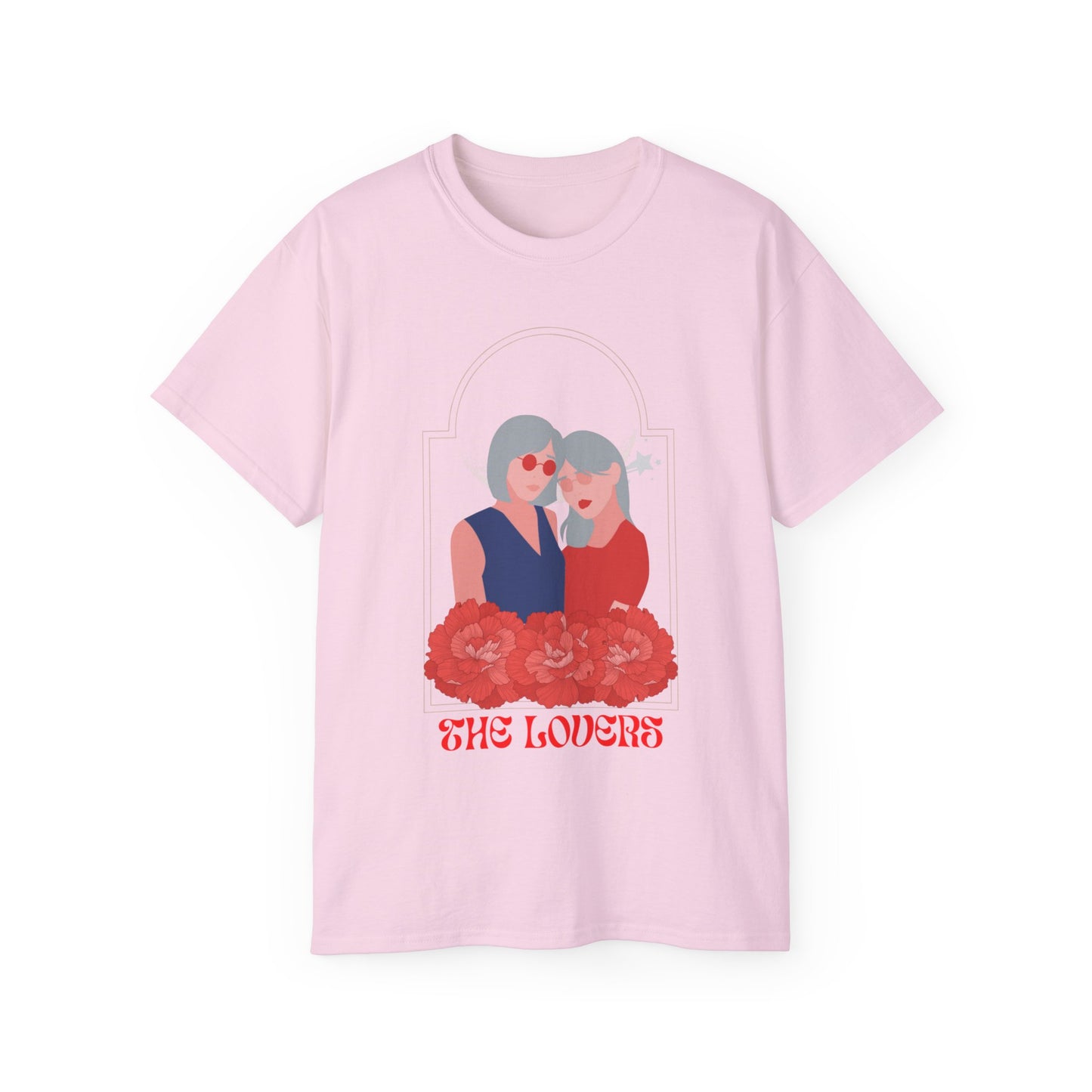 Camiseta unisex de algodón ultra fino The Lovers