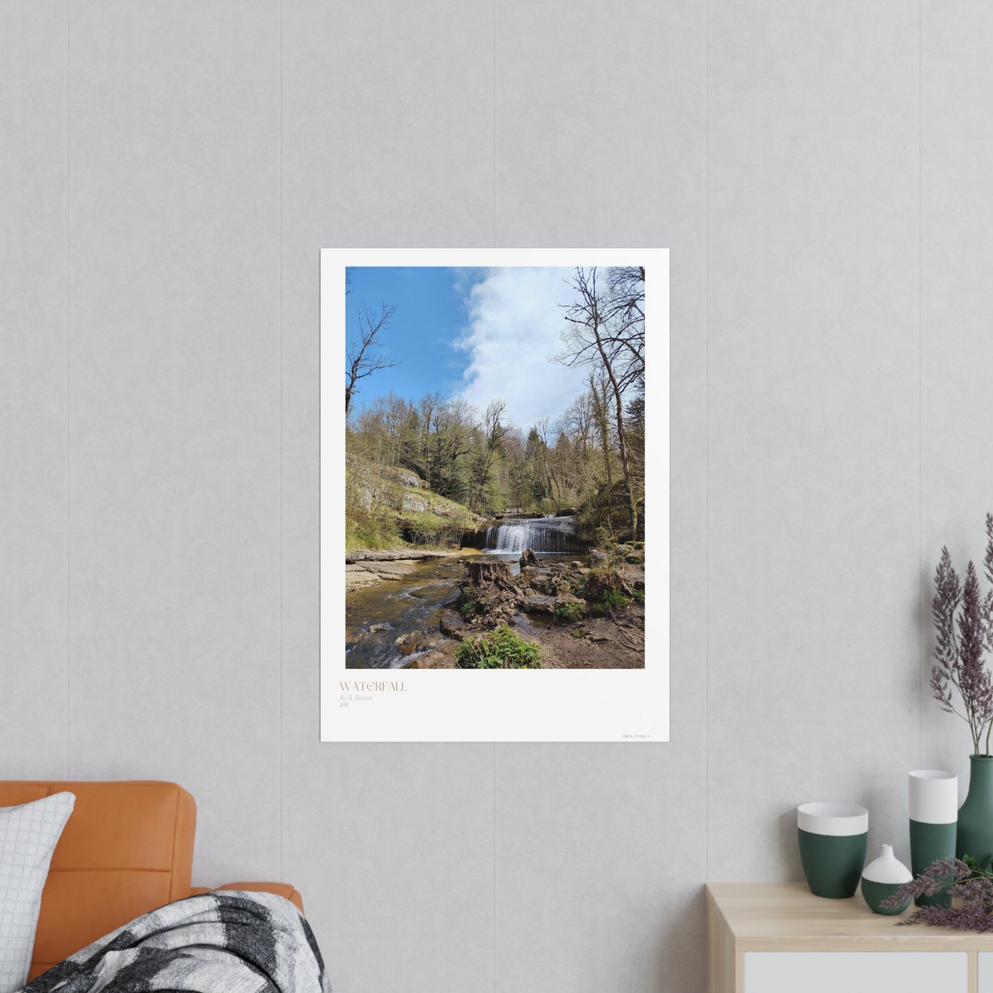 Waterfall Photograph Vertical Posters EU