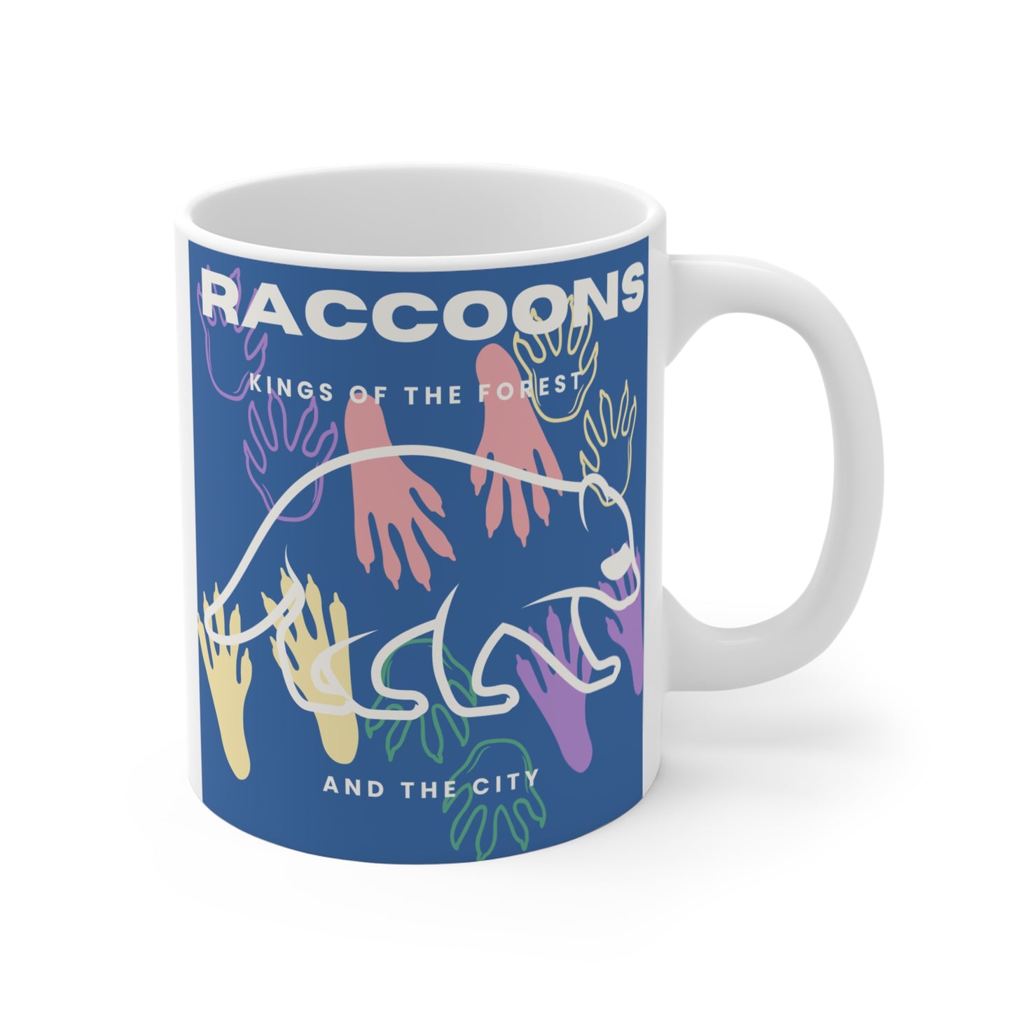 Kings of City Forest Raccoons Mug 11oz