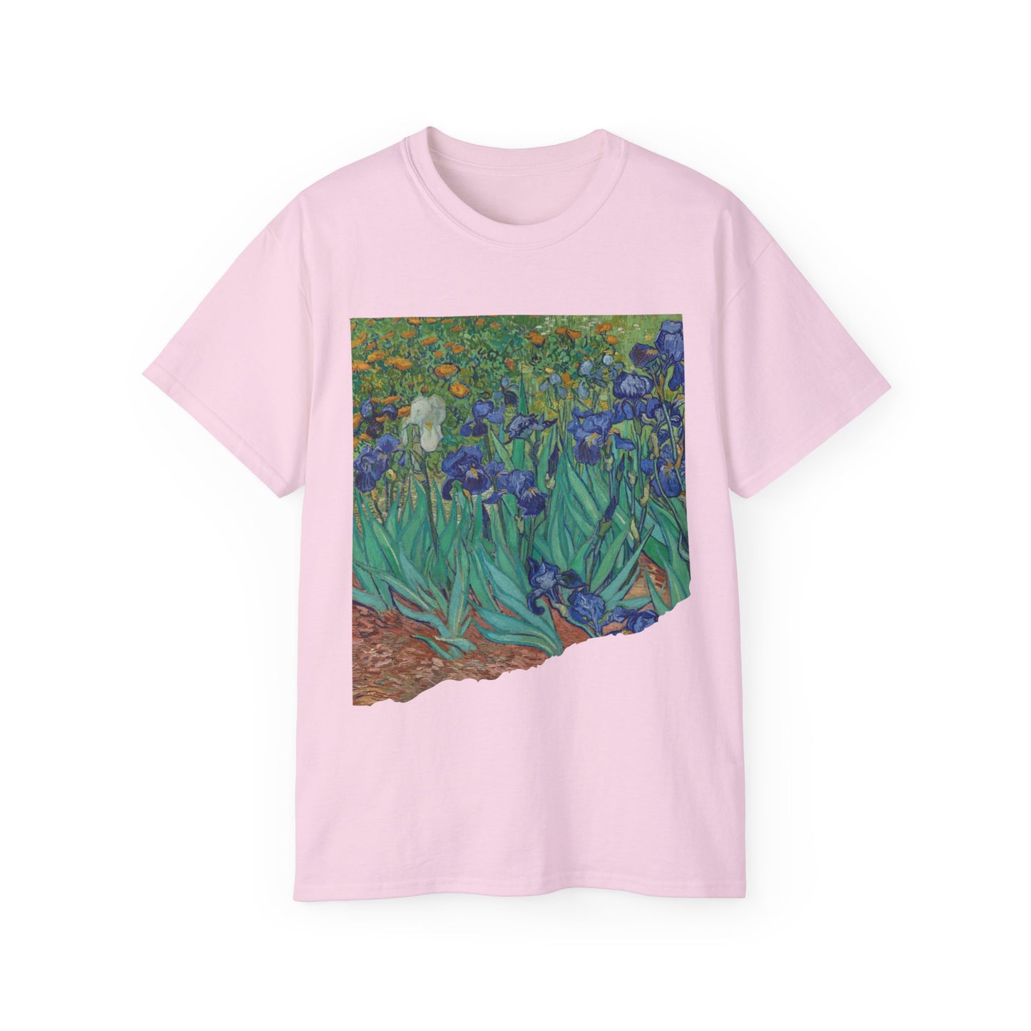 Camiseta unisex de algodón ultrafino con la imagen de los lirios rasgados de Van Gogh, 1889, UE