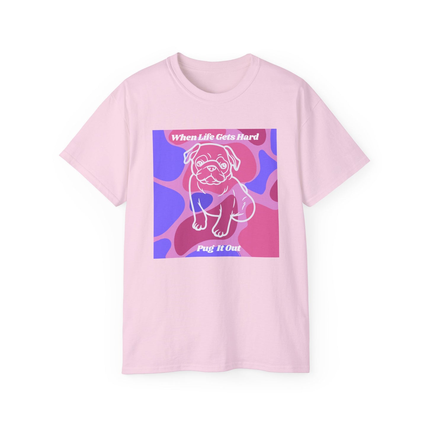 Charming Pug Unisex Ultra Cotton Tee EU