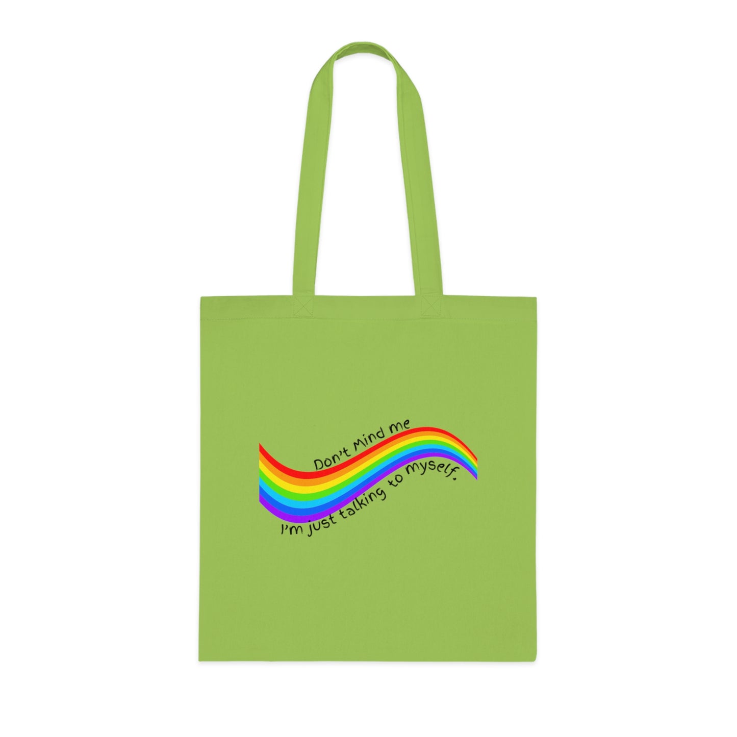 Talking to Myself Rainbow Tote Bag EU