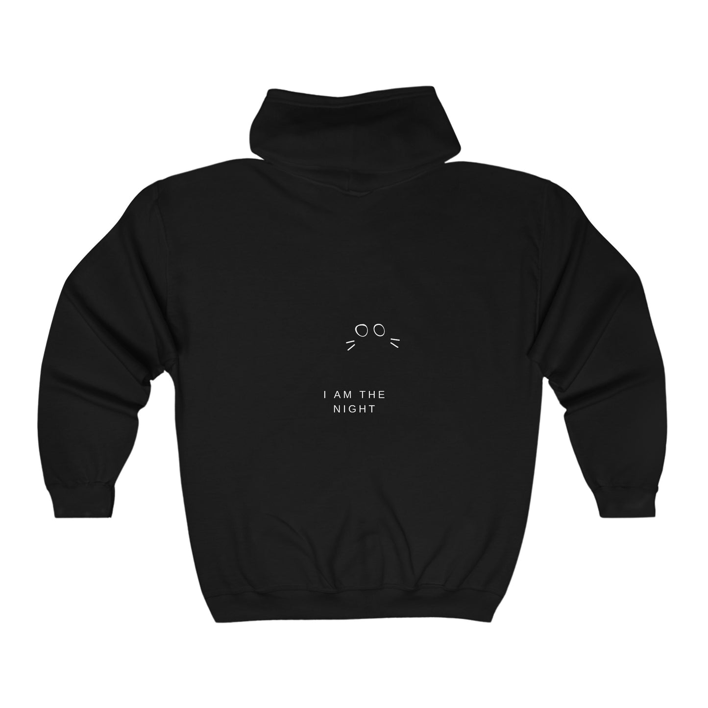 Black Cat Unisex Heavy Blend™ Full Zip Hooded Sweatshirt