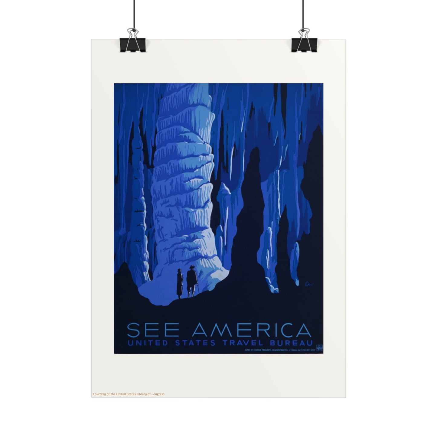 See America National Three Park Vertical Poster EU