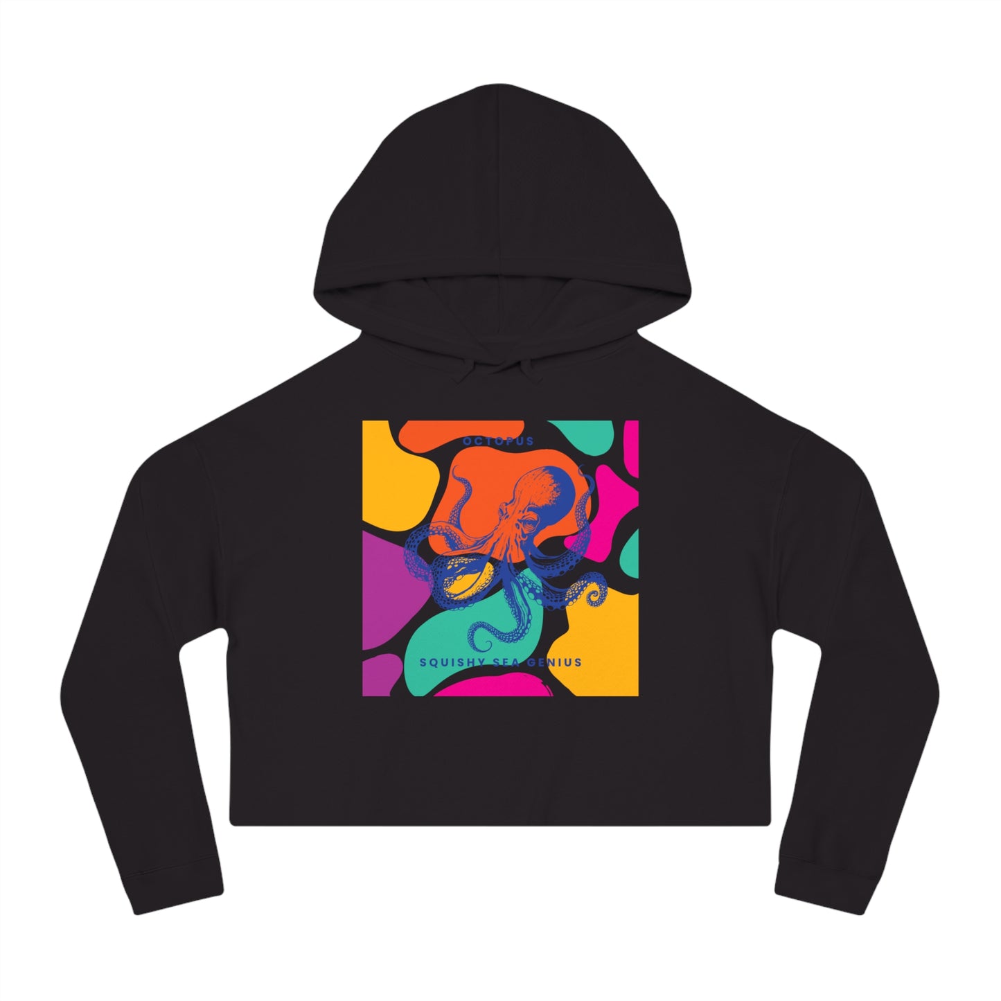 Squishy Sea Genius Octopus Crop Hoodie