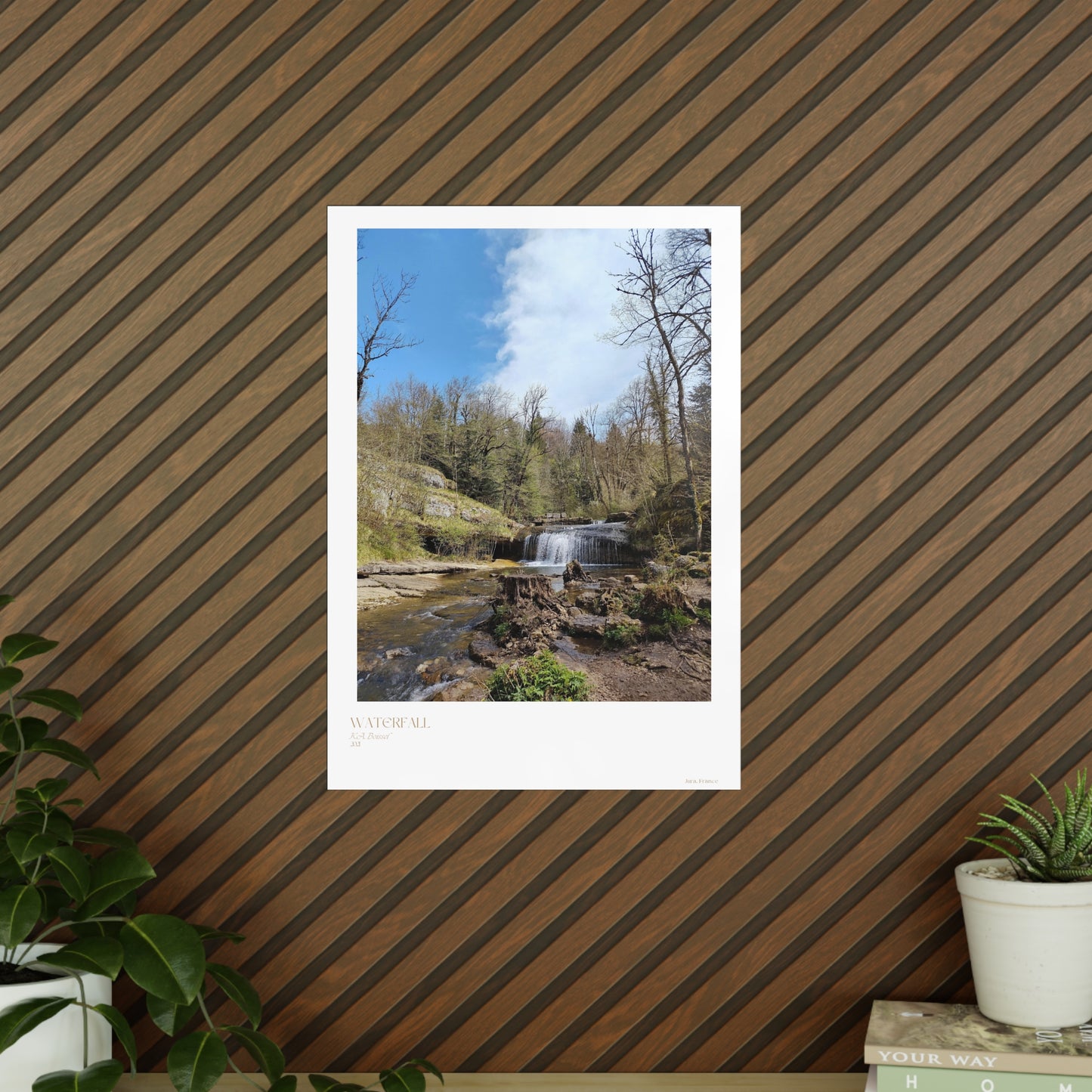 Waterfall Photograph Vertical Posters EU