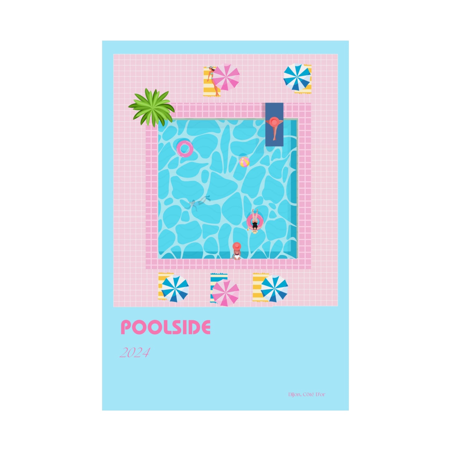 Poolside Vertical Posters