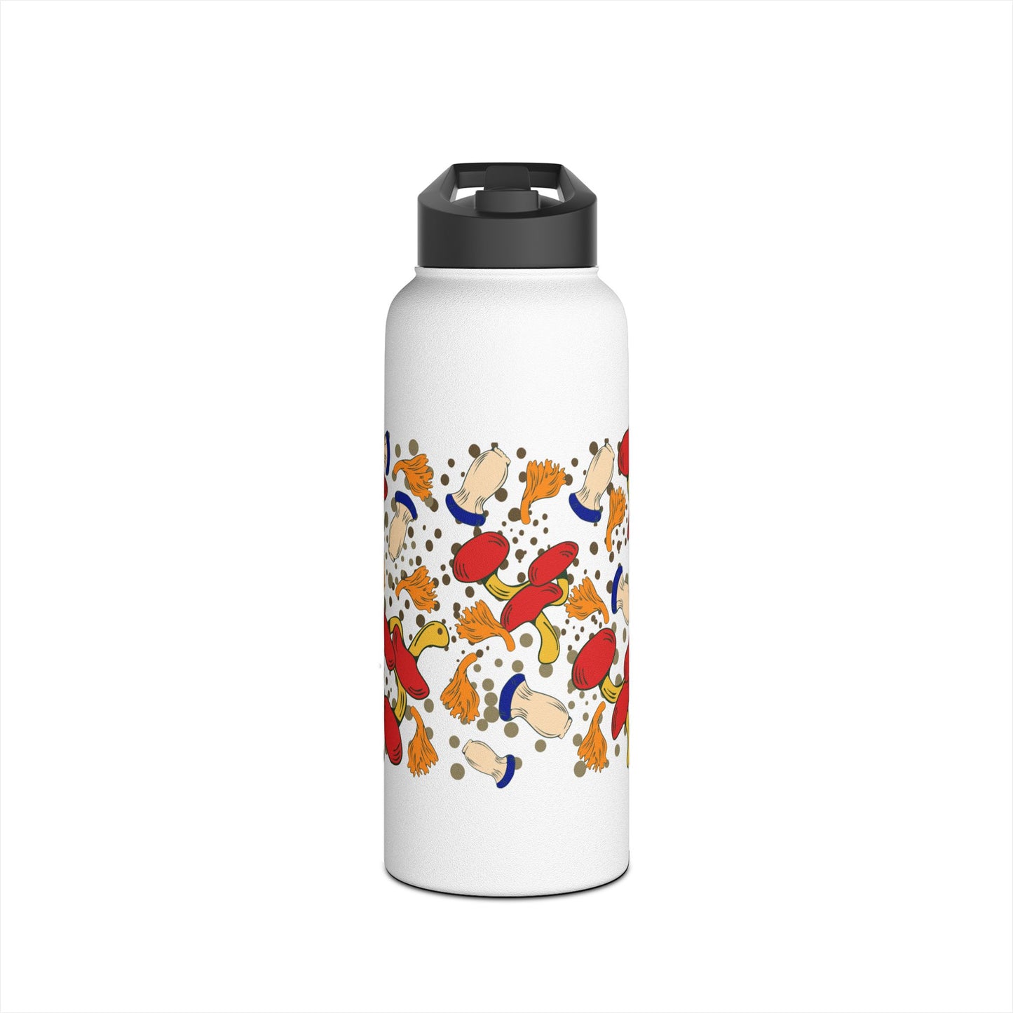 Mushrooms Stainless Steel Water Bottle, Standard Lid