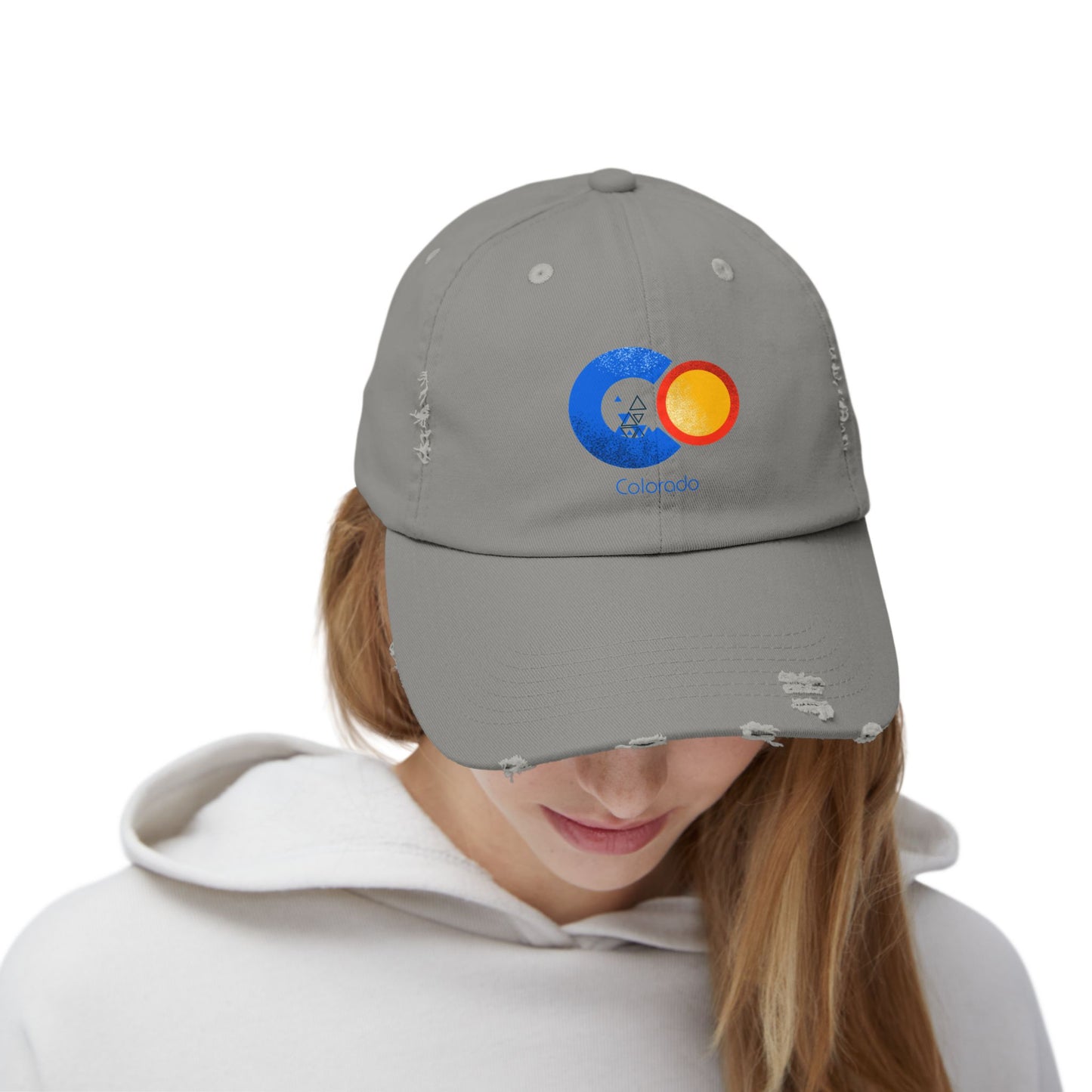 Modern Colorado Unisex Distressed Cap