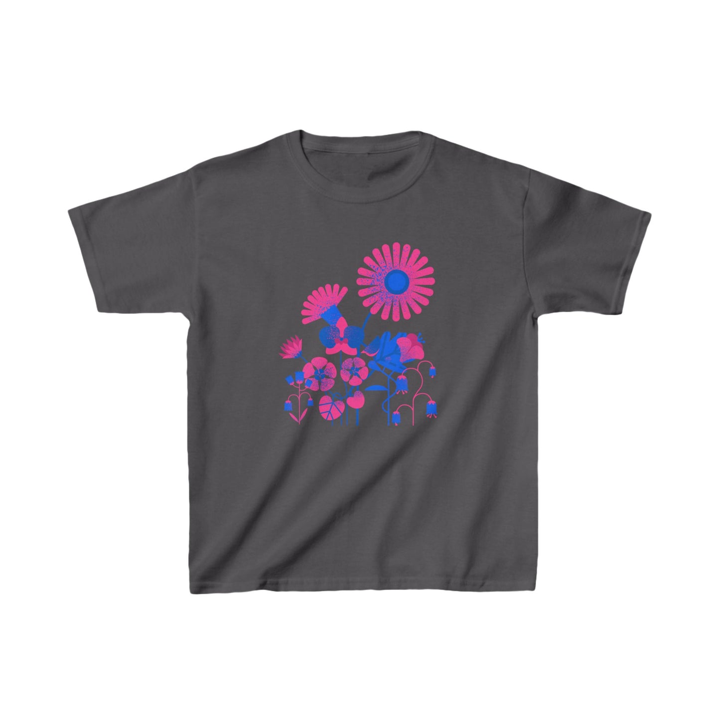 Flowers in Blue Kids Heavy Cotton™ Tee EU