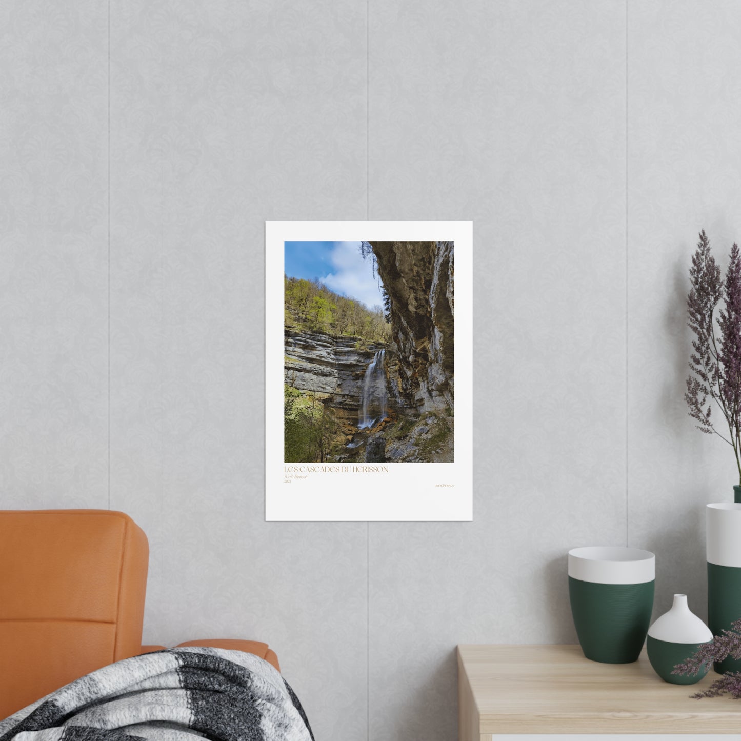 Les Cascades Du Herisson Vertical Posters EU