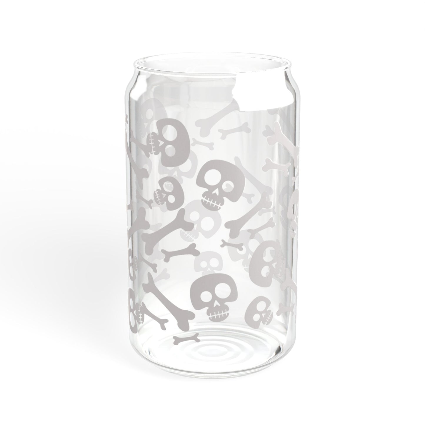 Skull and Bones Sipper Glass, 16oz