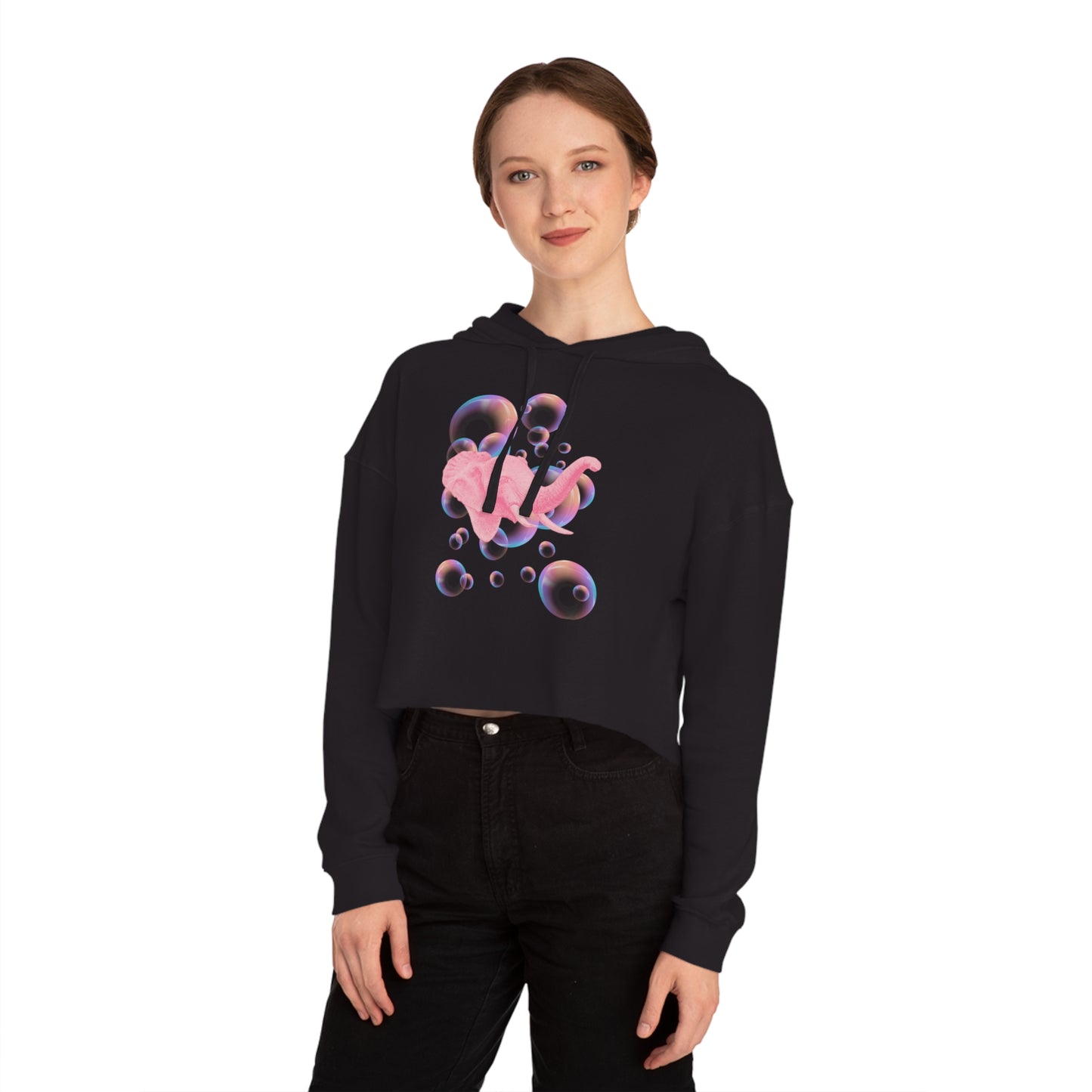 Bubbles Women’s Cropped Hooded Sweatshirt