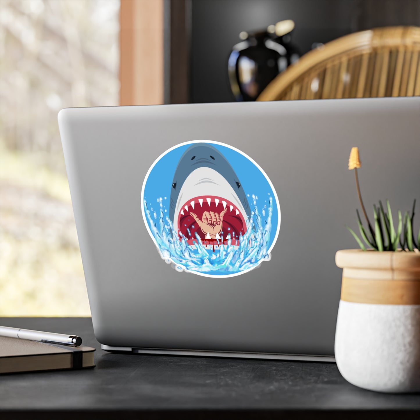 Surfin' Shark Kiss-Cut Stickers EU