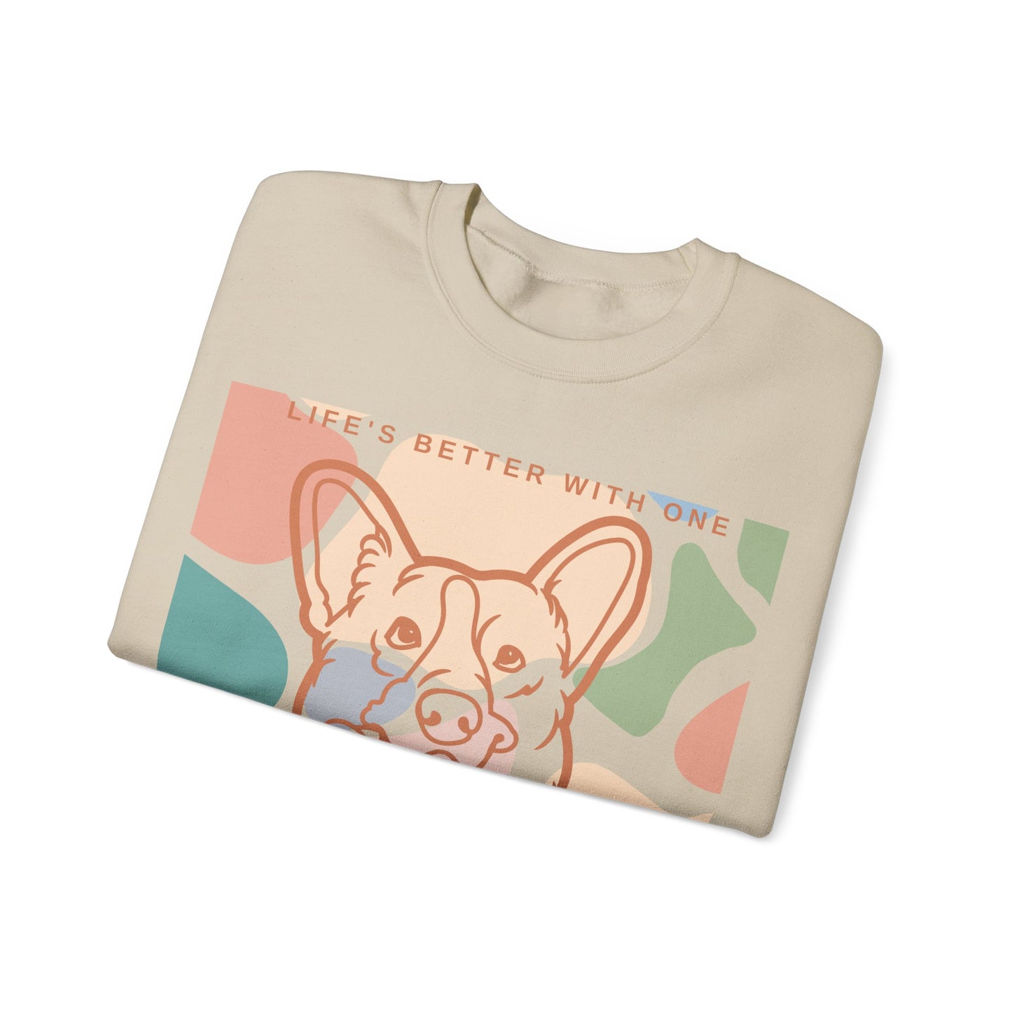 Cute Corgi Unisex Heavy Blend™ Crewneck Sweatshirt  Two Sided EU