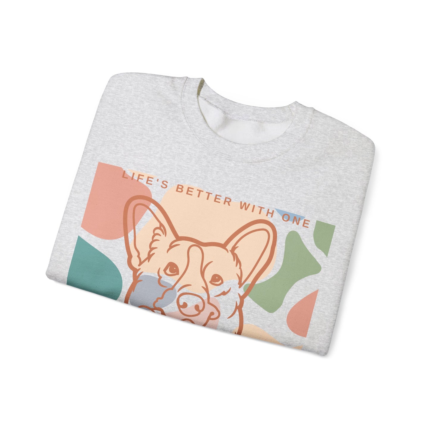 Cute Corgi Unisex Heavy Blend™ Crewneck Sweatshirt  Two Sided EU