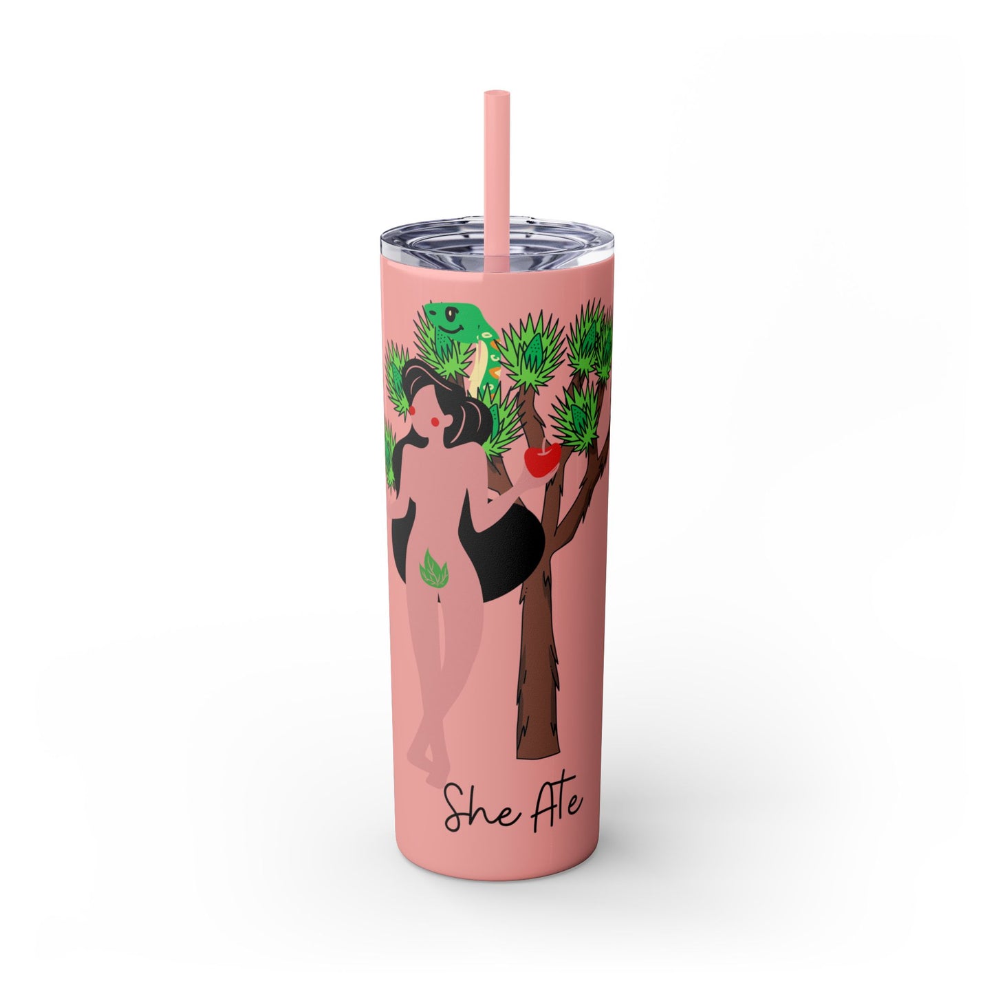 Vaso Eve She Ate con pajita, 20 oz