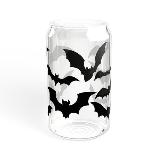 I Love Bats Sipper Glass, 16oz