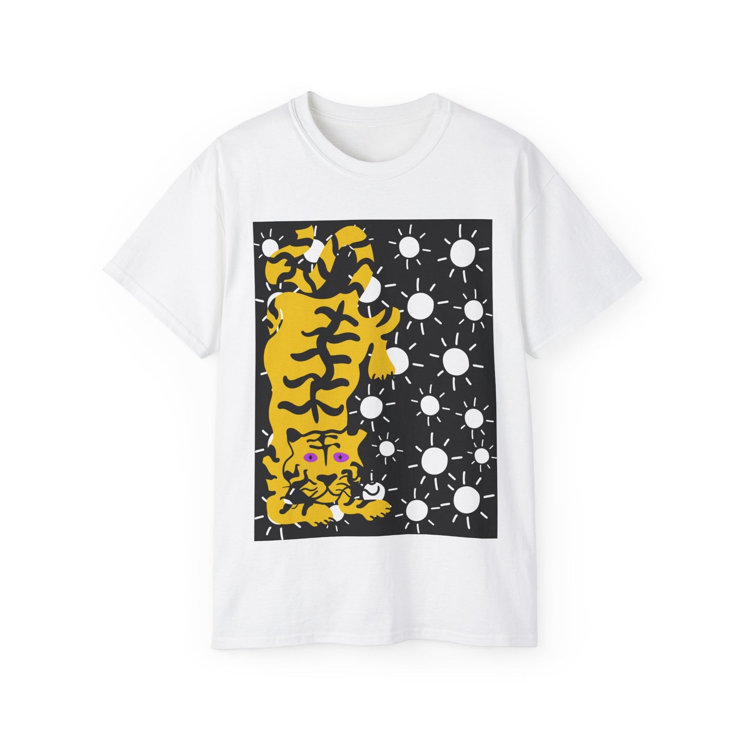 Tiger with White Stars Unisex Ultra Cotton Tee