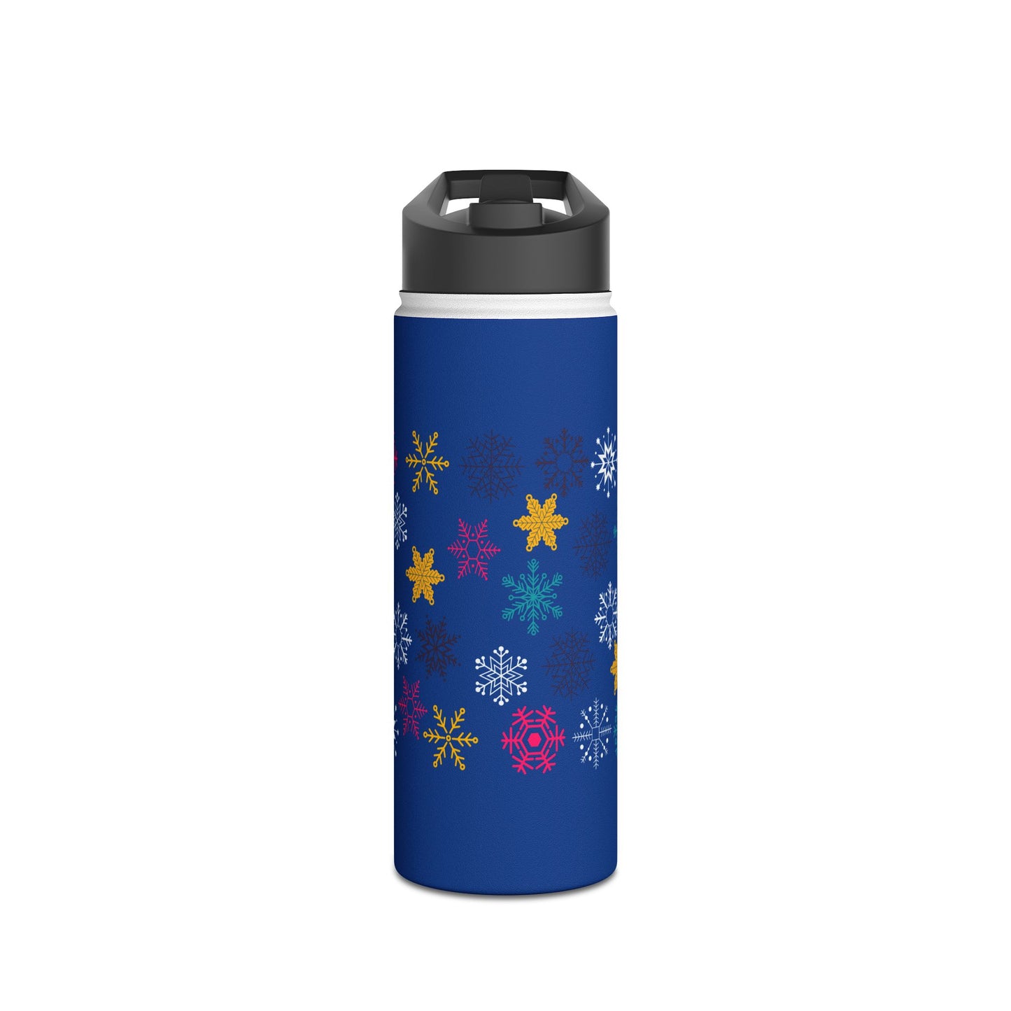 Let it Snow Stainless Steel Water Bottle, Standard Lid