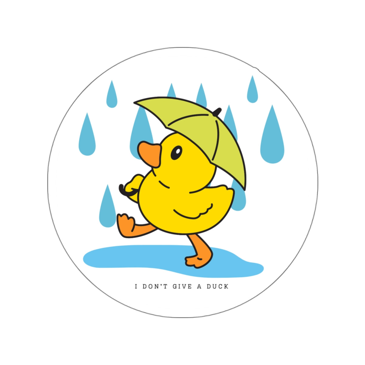 Don't Give a Duck Kiss-Cut Stickers