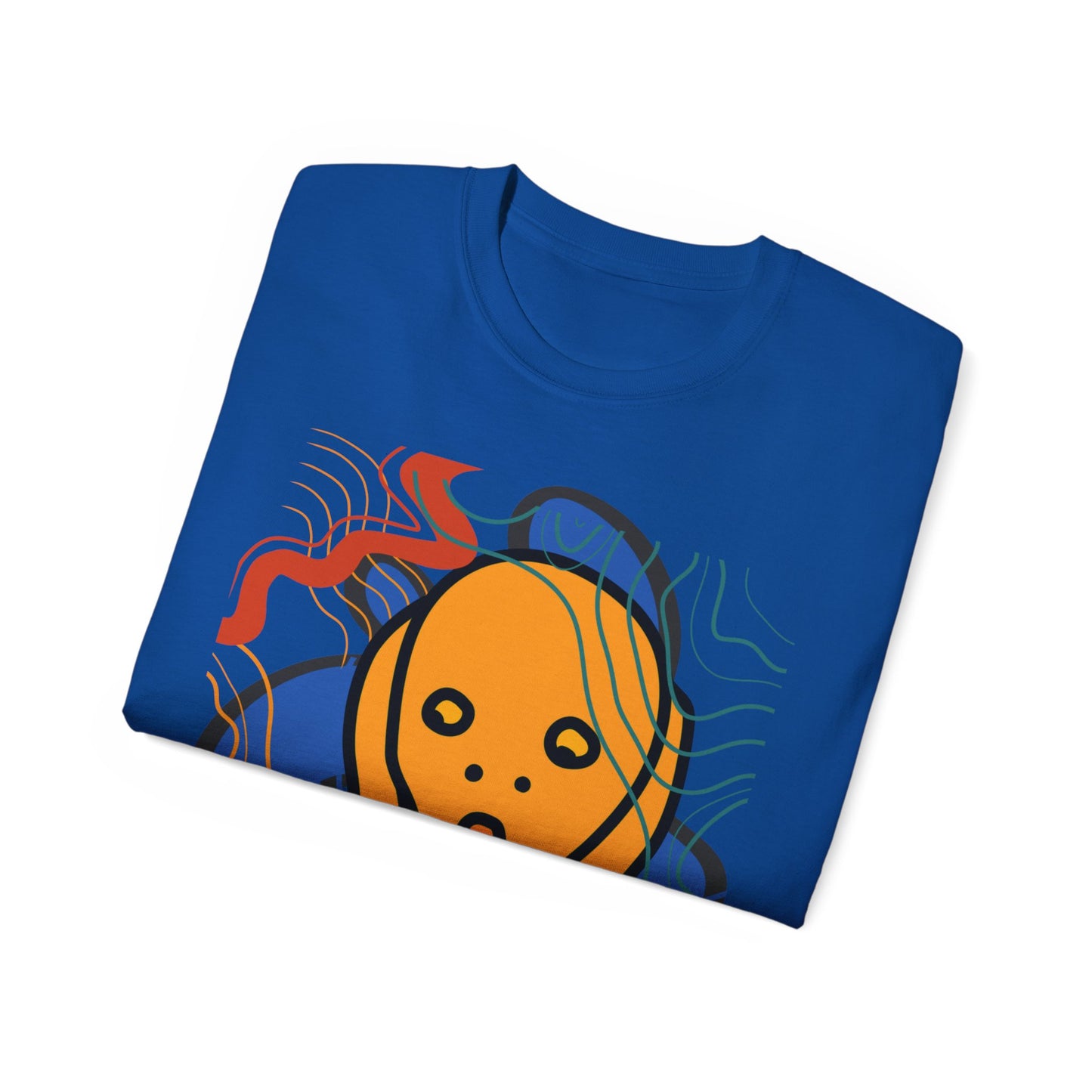 Camiseta unisex de algodón ultrafino Scream and Squiggles de la UE