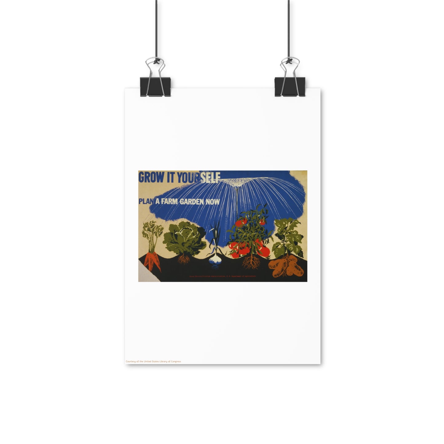 Garden Illustration Vertical Poster EU