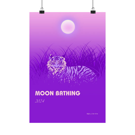 Moon Bathing Vertical Posters