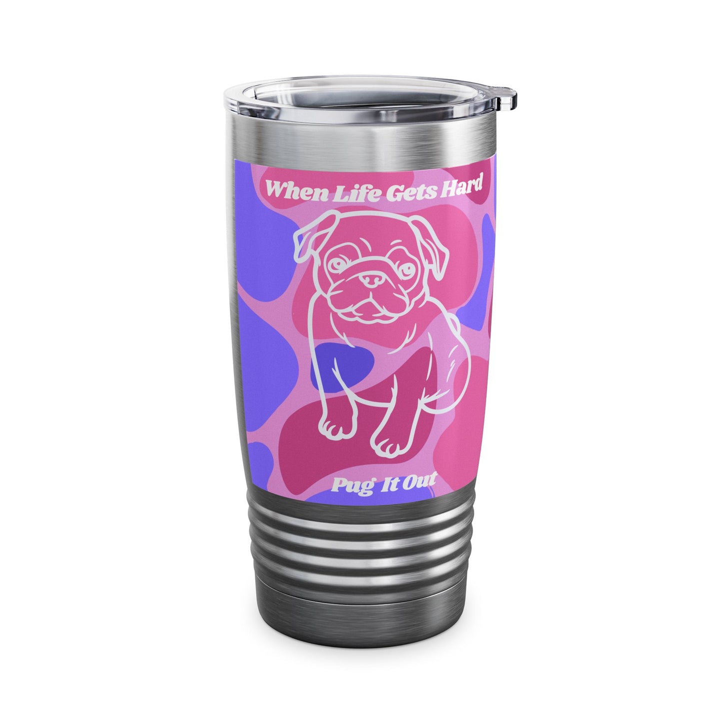 Charming Pug Ringneck Tumbler, 20oz