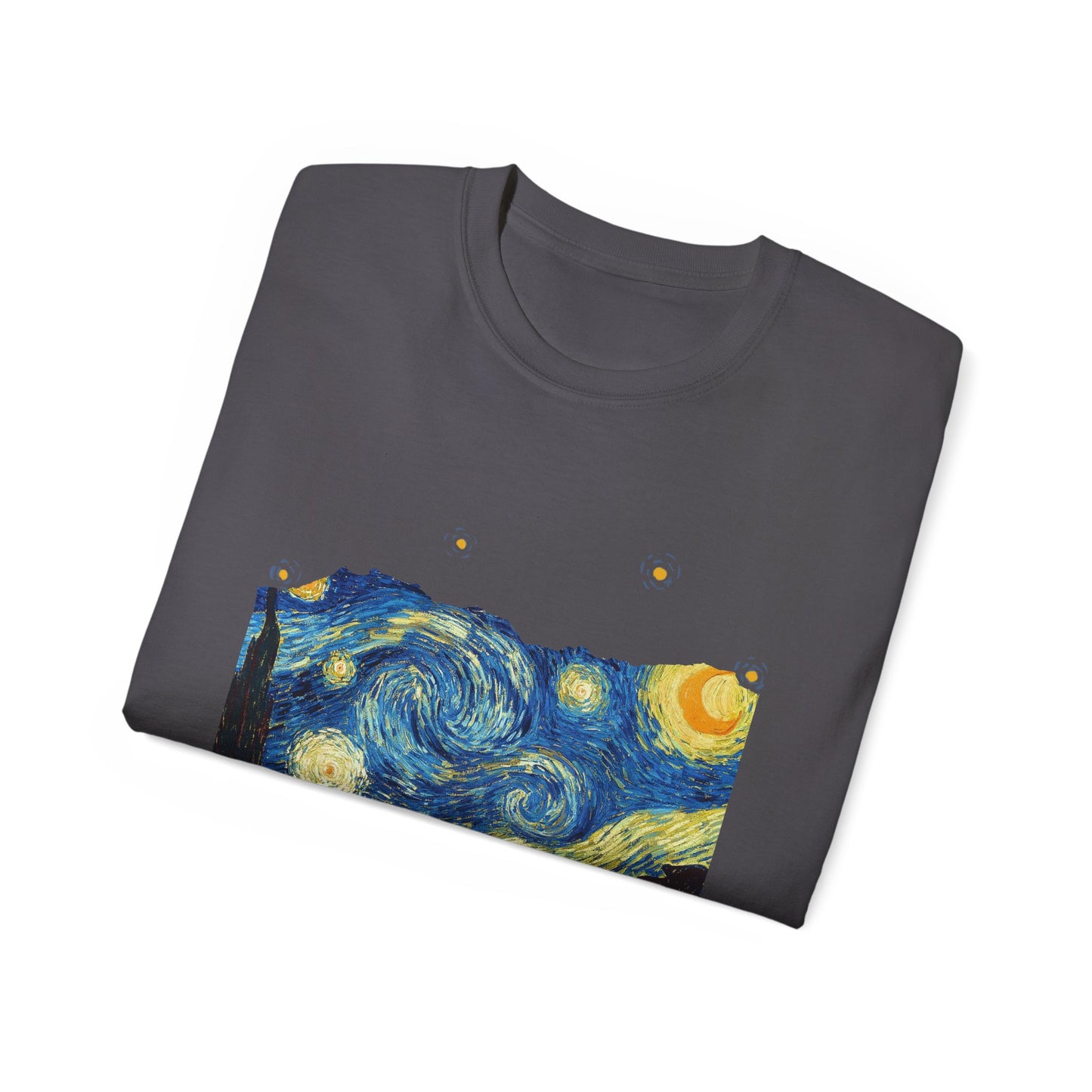 Ripped Vincent Van Gogh, A Starry Night 1889 Ultra Cotton Tee