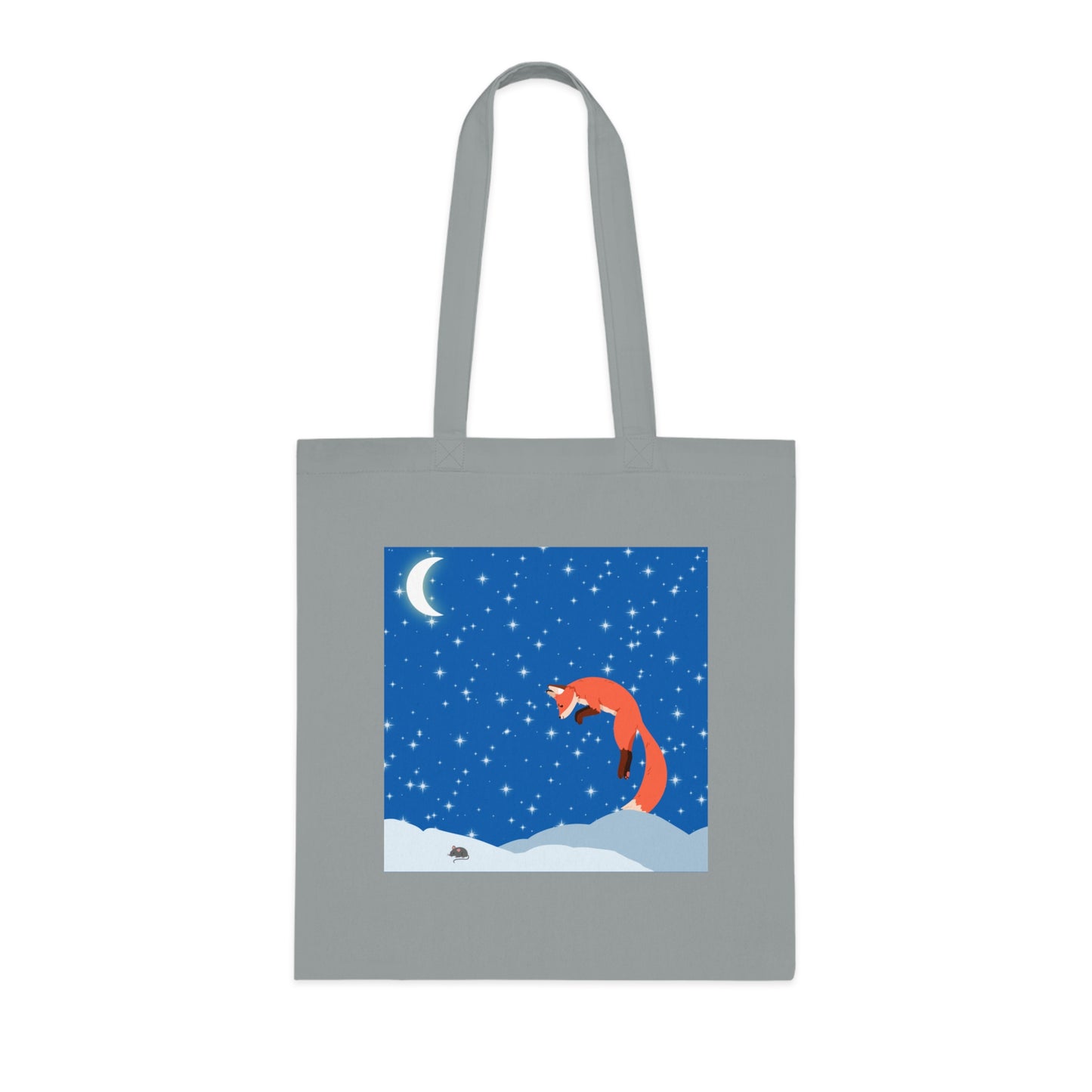 Snow Jumping Fox Tote Bag EU