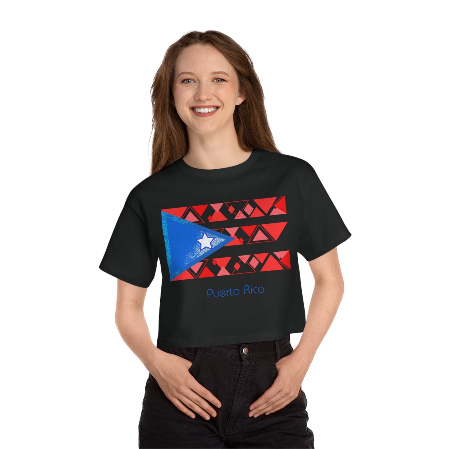 Modern Puerto Rico Champion Women's Heritage Cropped T-Shirt