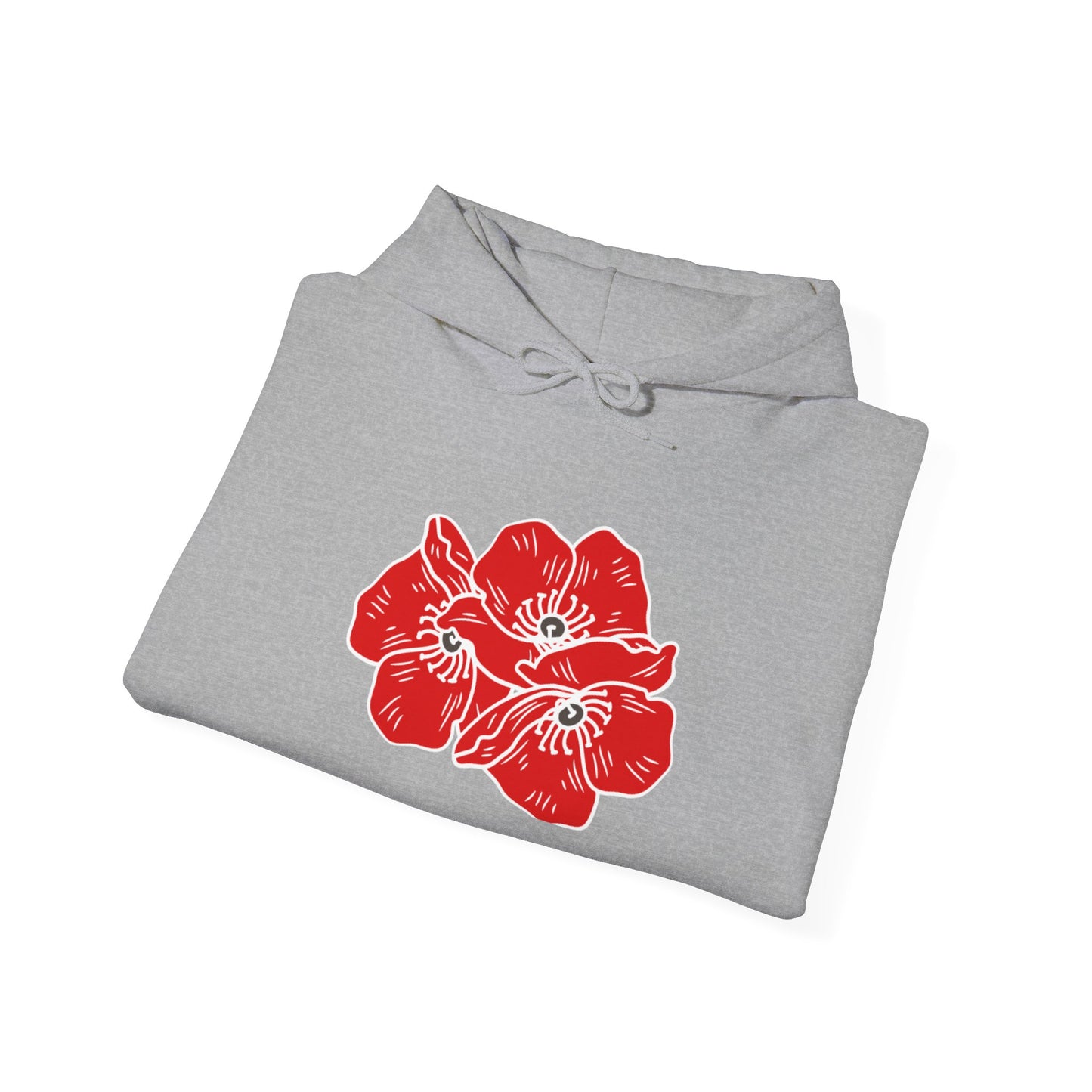 Sudadera con capucha unisex Poppies Heavy Blend™