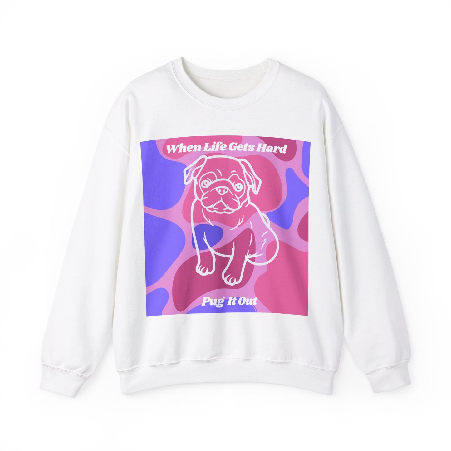 Charming Pug Unisex Heavy Blend™ Crewneck Sweatshirt EU