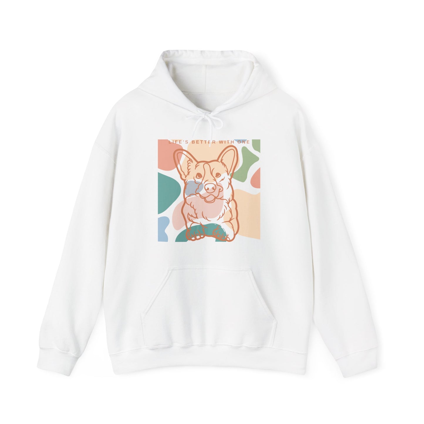 Cute Corgi Unisex Heavy Blend™ Hooded Sweatshirt EU