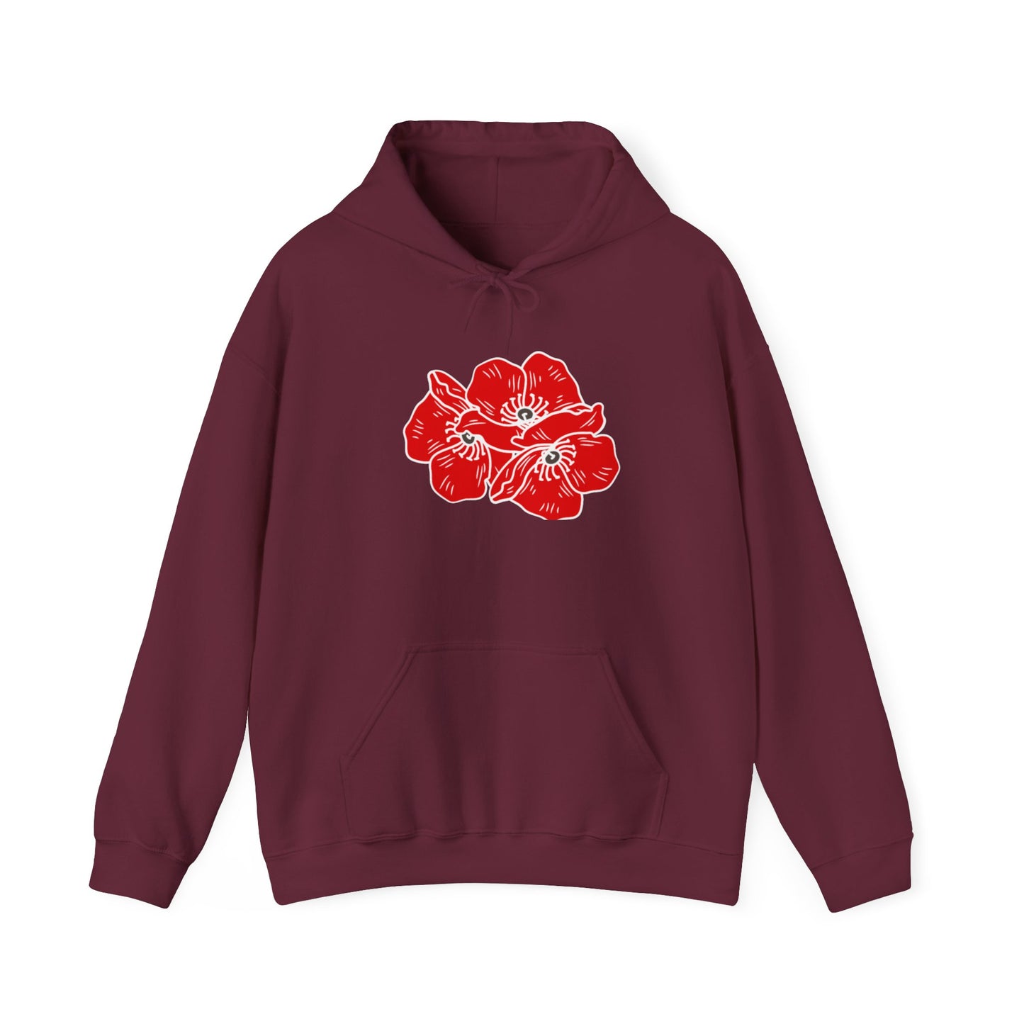 Sudadera con capucha unisex Poppies Heavy Blend™