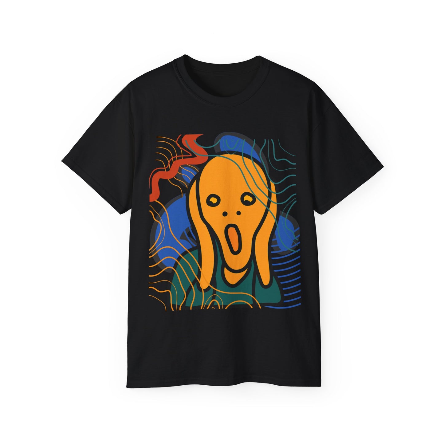 Camiseta unisex de algodón ultrafino Scream and Squiggles de la UE