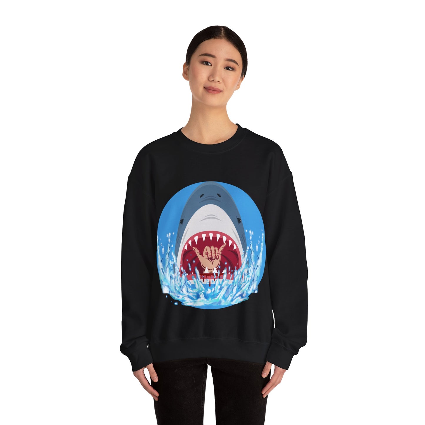 Surfin' Shark Unisex Heavy Blend™ Crewneck Sweatshirt EU