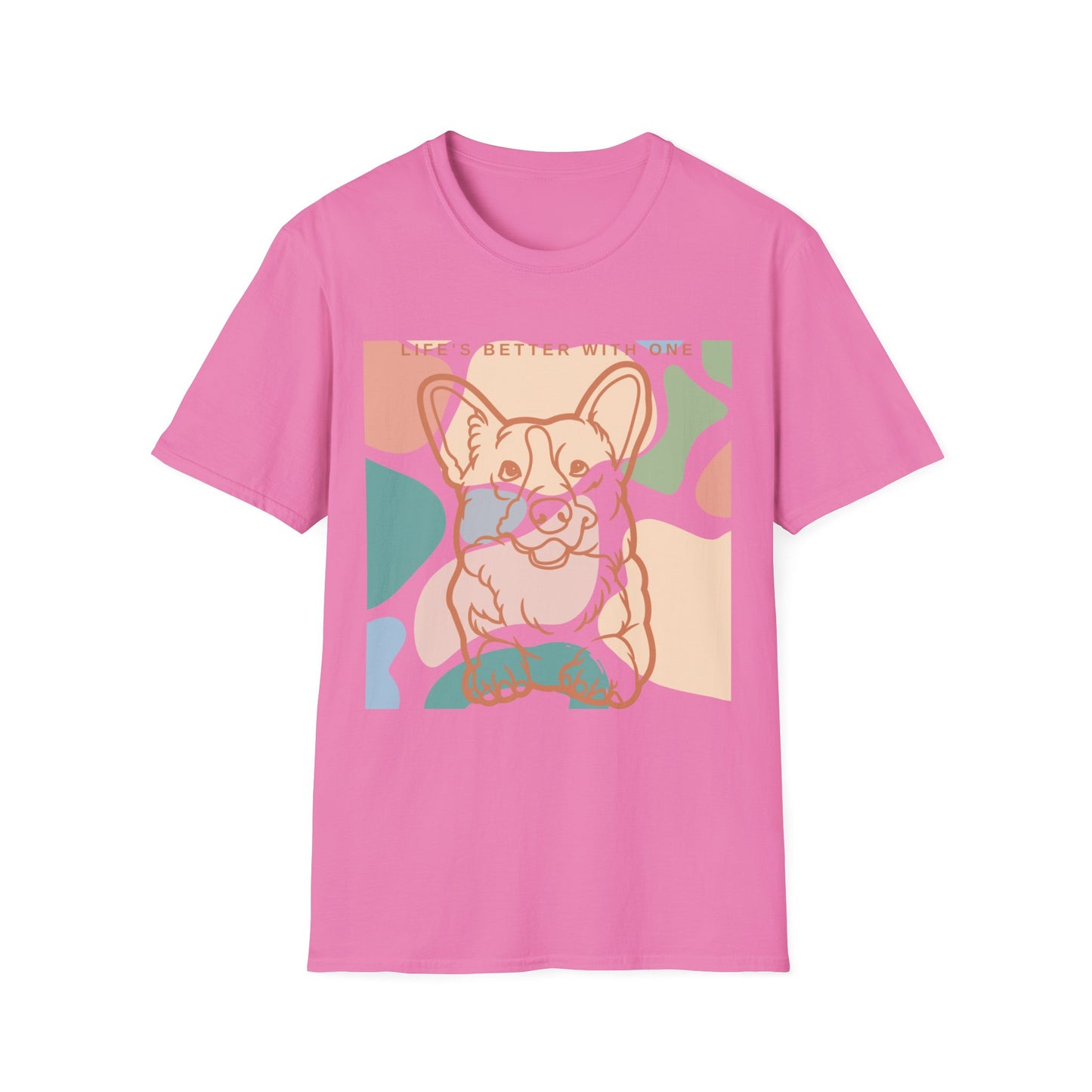 Cute Corgi Unisex Softstyle T-Shirt