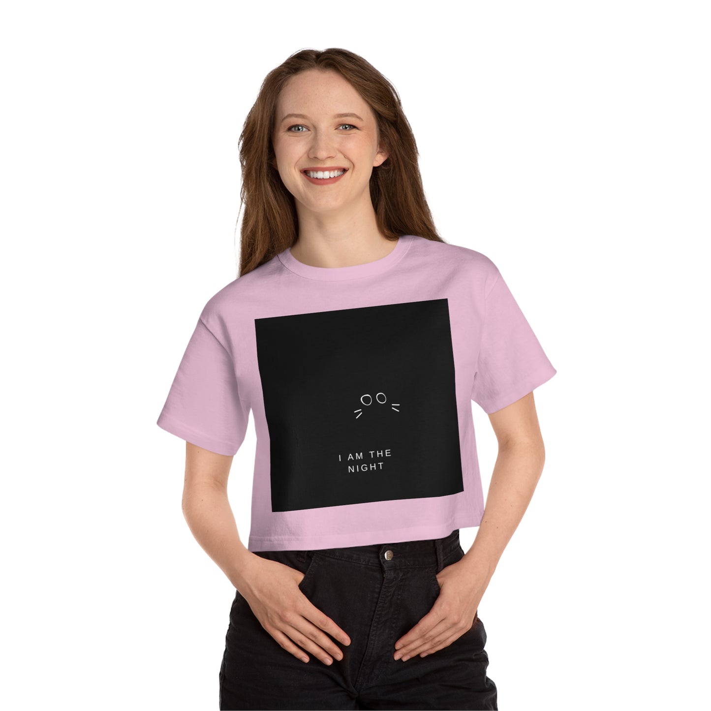 Black Cat Champion Women's Heritage Cropped T-Shirt