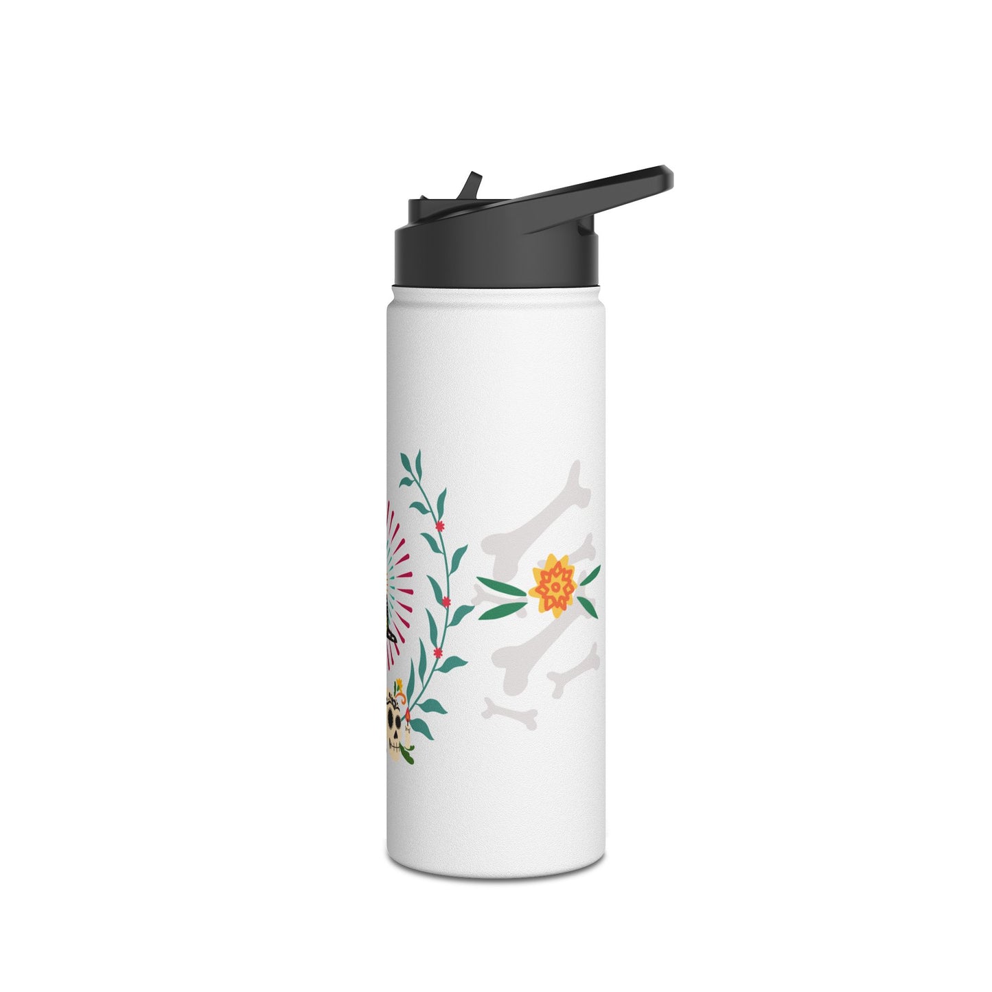 Día De La Doggie Stainless Steel Water Bottle, Standard Lid