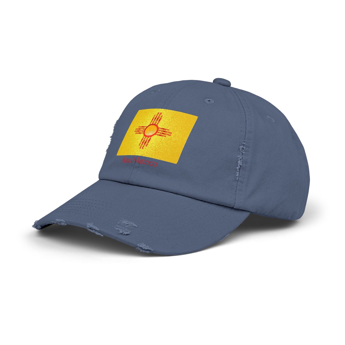 Modern New Mexico Unisex Distressed Cap