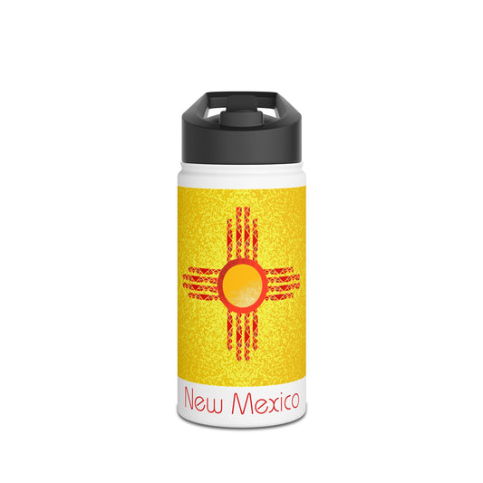 Modern New Mexico Stainless Steel Water Bottle, Standard Lid